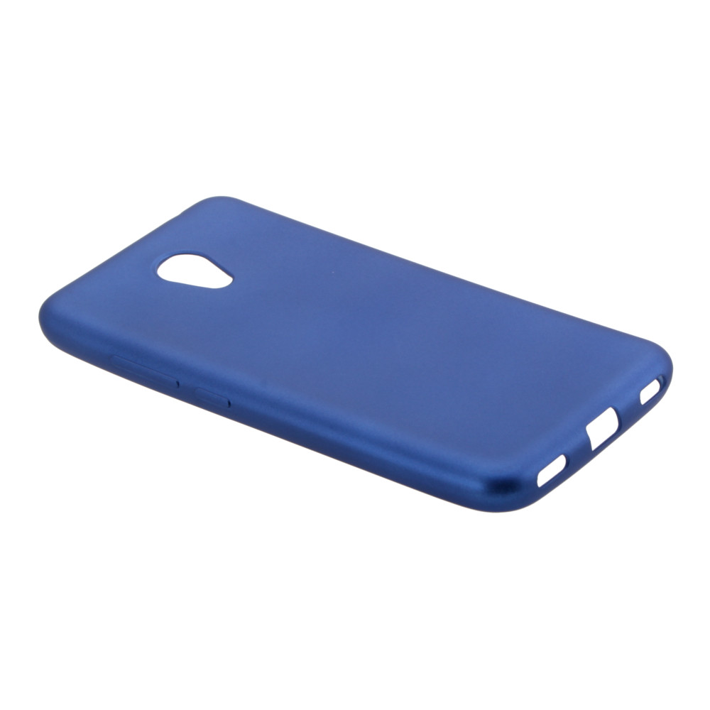 Накладка Meizu M5c силиконовая под тонкую кожу синяя
