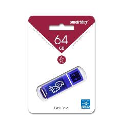 К.П. USB 3.0 64 Гб SmartBuy Glossy темно-синяя