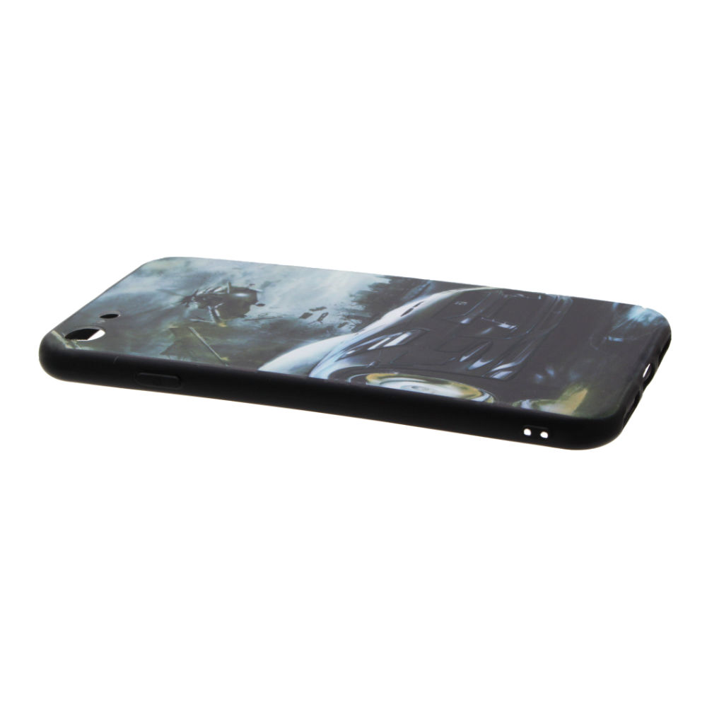 Накладка iPhone 7/8 пластиковая с резиновым бампером Авто и вертолет
