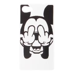 Накладка Sony Z5 mini силиконовая рисунки Mickey Mouse белая