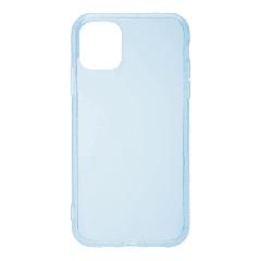 Накладка iPhone 11 Pro Max Silicone Case силиконовая прозрачная синяя