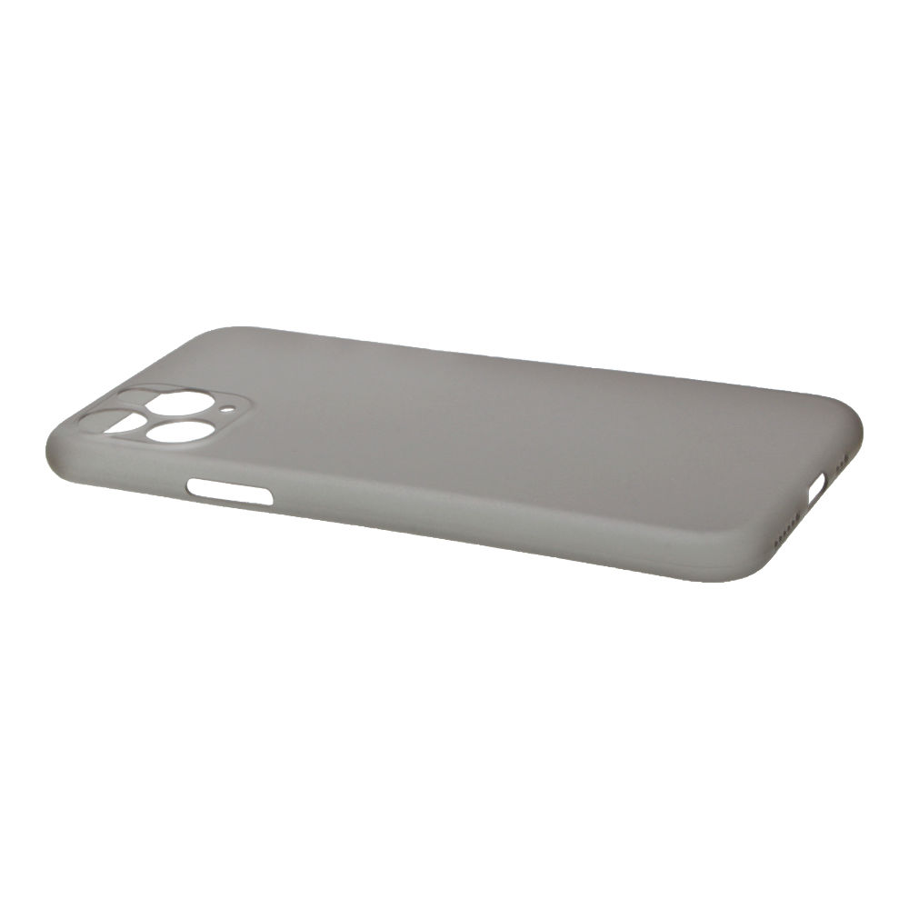 Накладка iPhone 11 Pro пластиковая матовая ультратонкая прозрачная серая