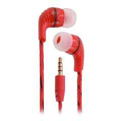 Наушники Aima AM-8286 вакуумные с микрофоном текстиль красные