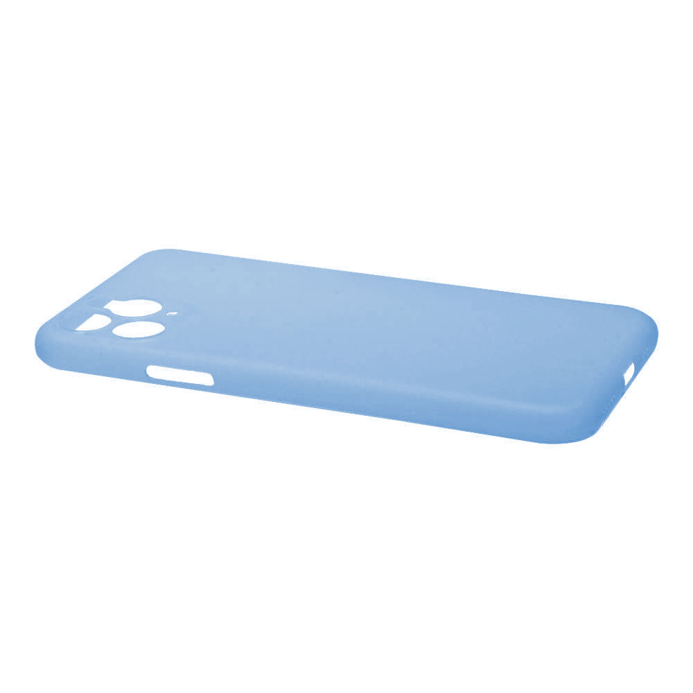 Накладка iPhone 11 Pro пластиковая матовая ультратонкая прозрачная синяя