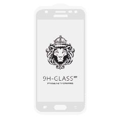 Закаленное стекло Samsung J3 2017/J330F 2D белое 9H Premium Glass
