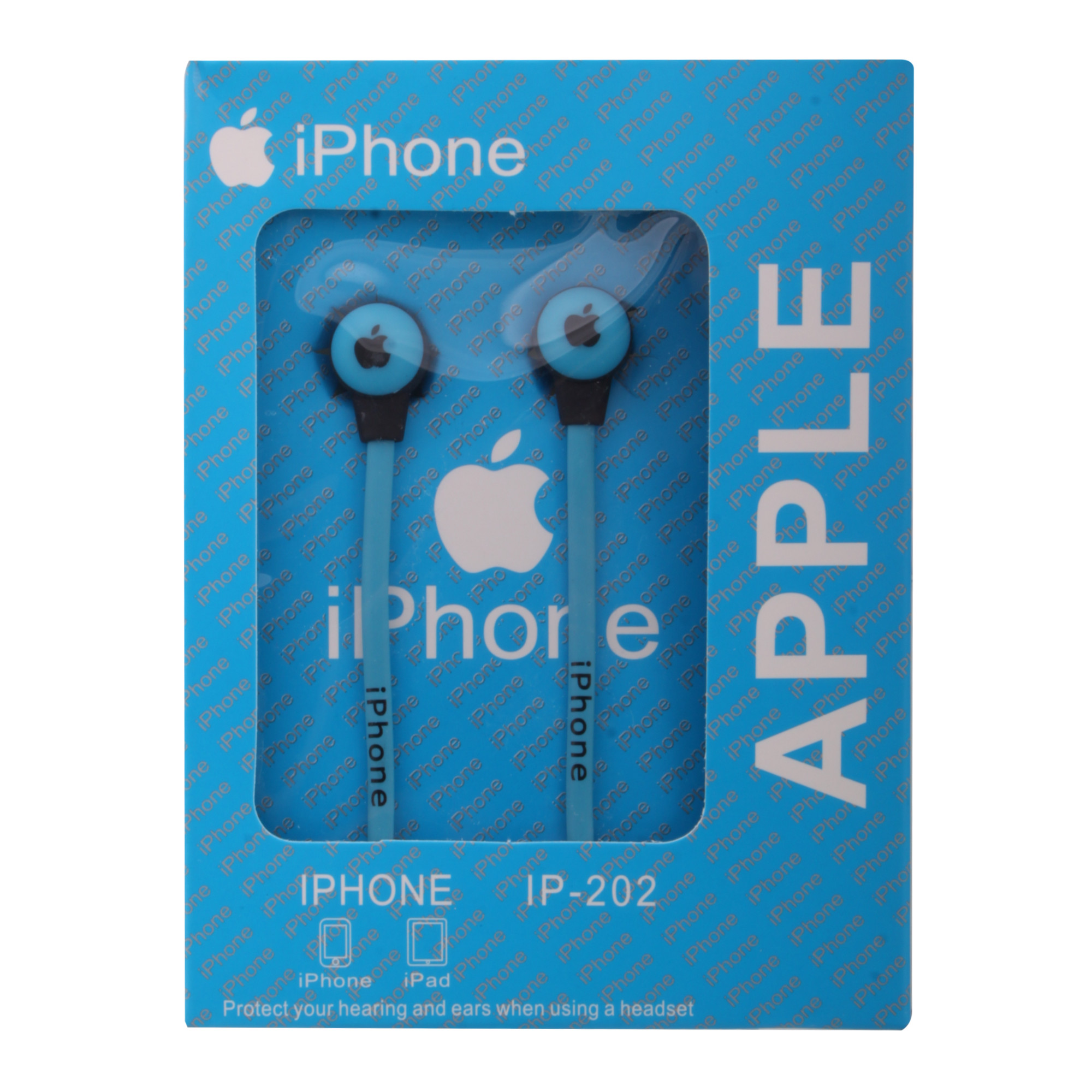 Наушники iPhone IP-202 вакуумные синие