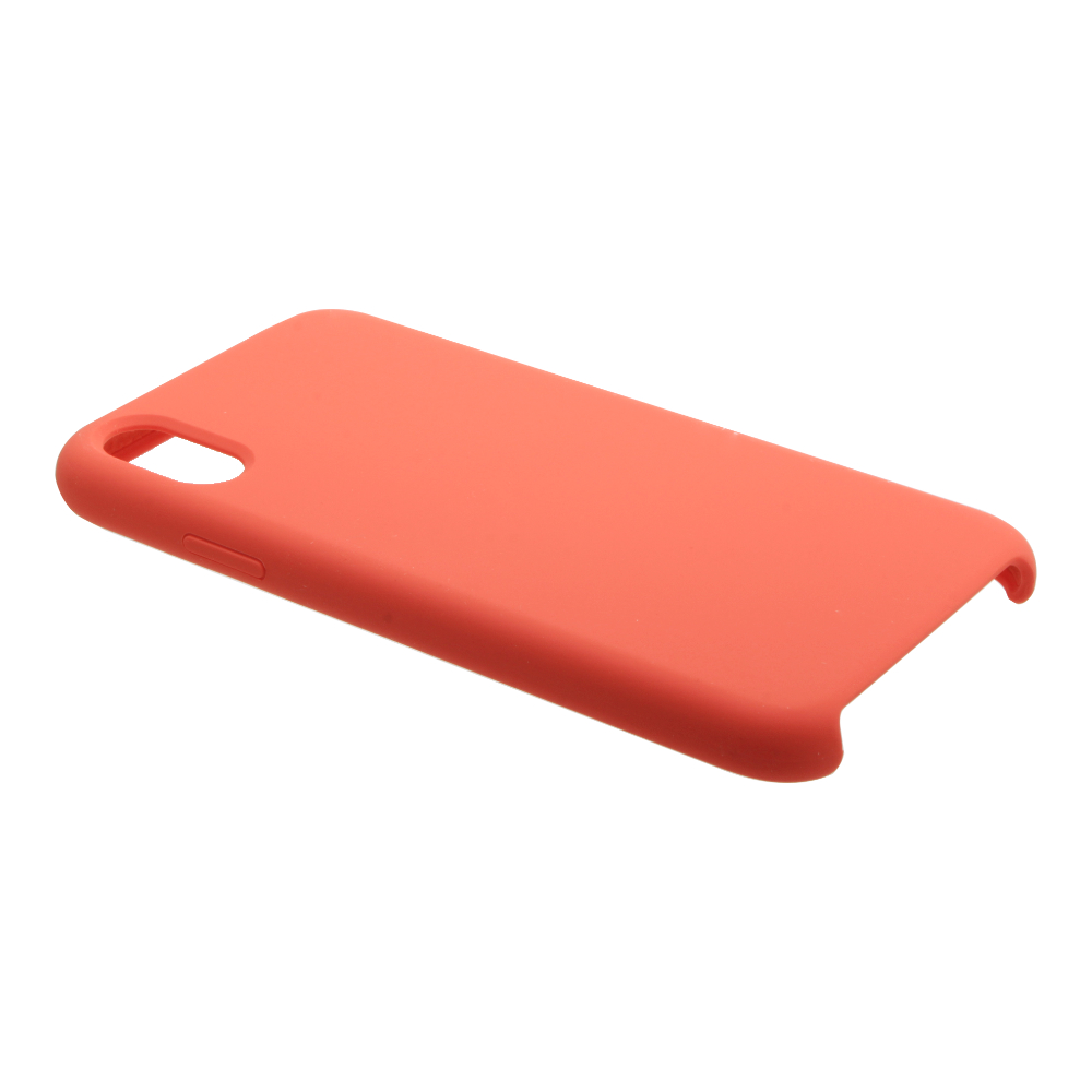 Накладка iPhone XR Silicone Case прорезиненная оранжевая
