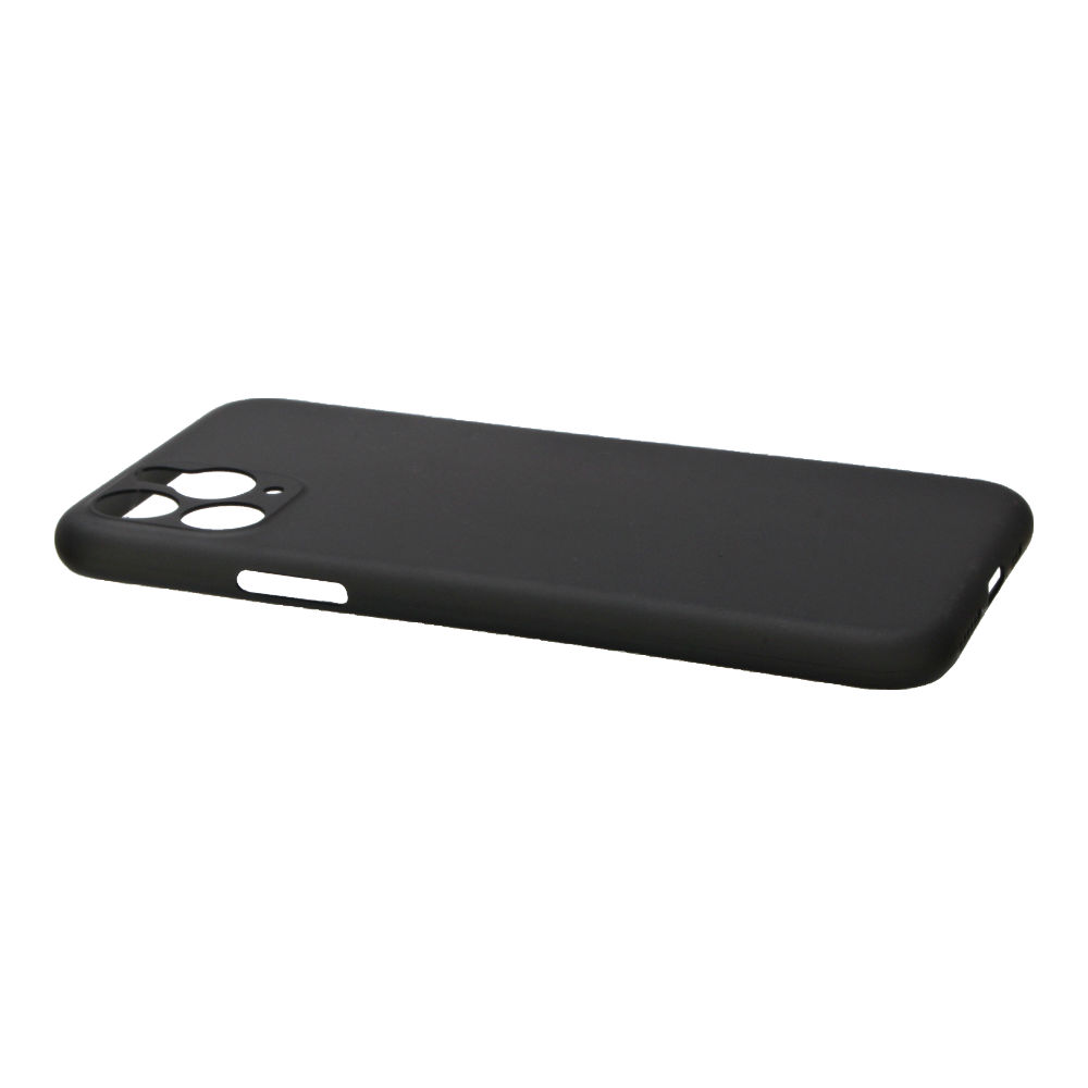 Накладка iPhone 11 Pro пластиковая матовая ультратонкая прозрачная черная