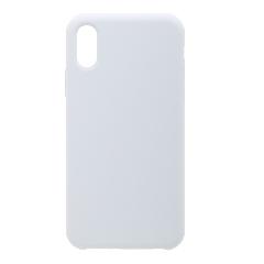 Накладка iPhone X/XS Silicone Case прорезиненная серый агат