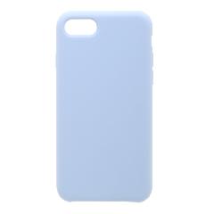 Накладка iPhone 6/6S Silicone Case прорезиненная нежно-голубая