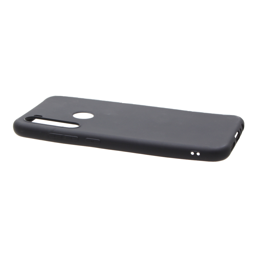Накладка Xiaomi Redmi Note 8 резиновая матовая однотонная черная