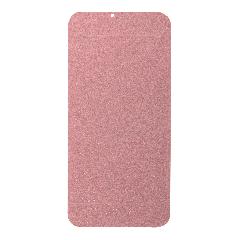 Наклейка iPhone 6/6S на корпус блестки розовая