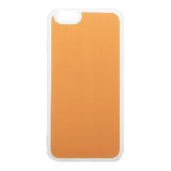Накладка iPhone 6/6S силиконовая однотонная с переливом оранжевая