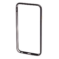 Бампер на iPhone 6/6S металлический черный