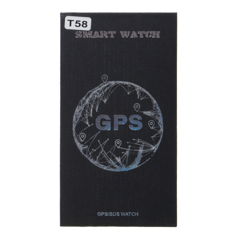 Часы-GPS Smart Watch T58 с самой точной геолокацией черные