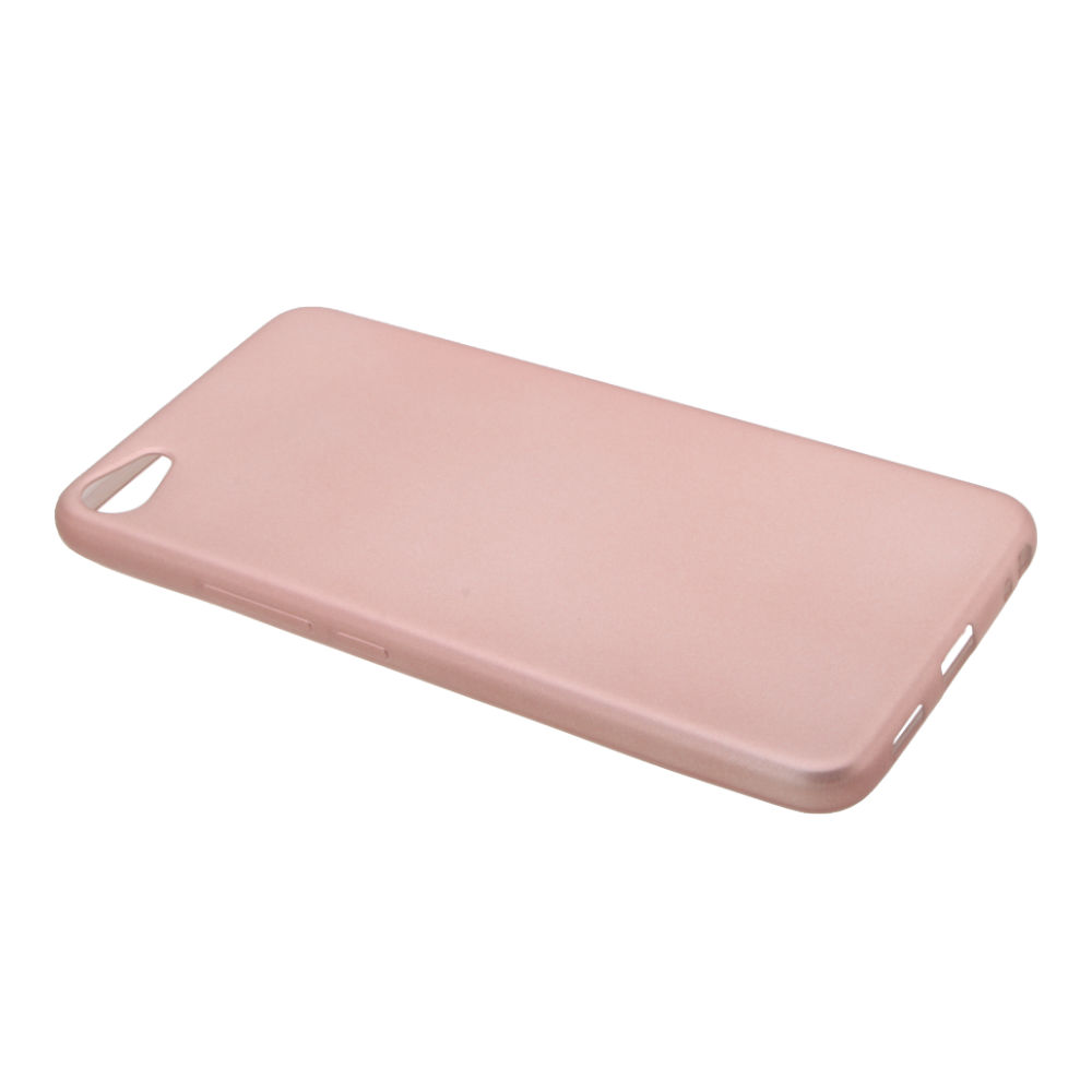 Накладка Meizu U20 силиконовая под тонкую кожу розовое золото