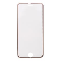 Закаленное стекло iPhone 6/6S с алюминиевой рамкой золото