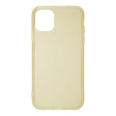 Накладка iPhone 11 Silicone Case силиконовая прозрачная желтая