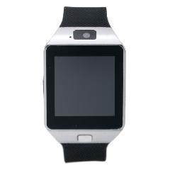 Часы-GPS Smart Watch Phone резиновые серебро