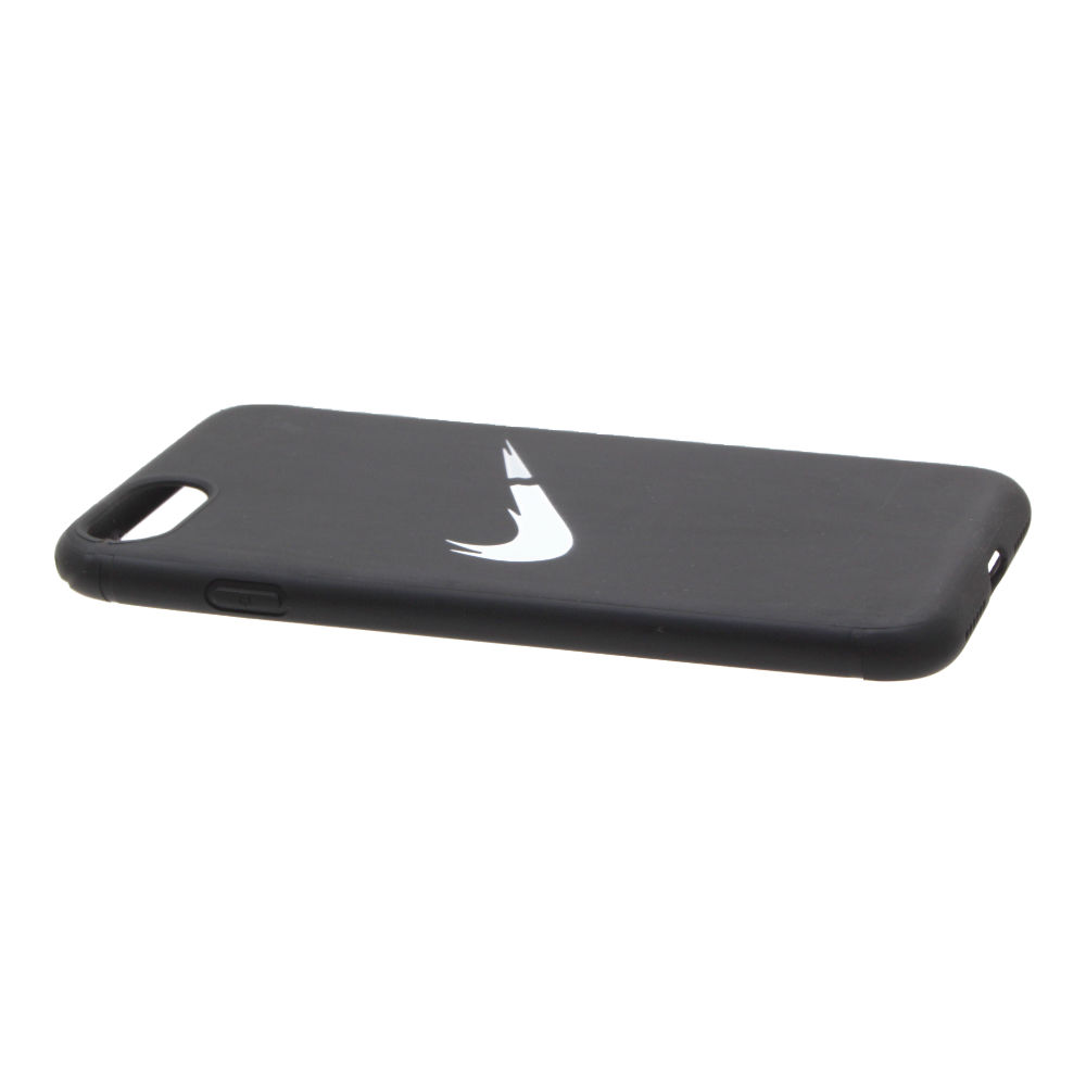 Накладка iPhone 7/8 резиновая рисунки матовая противоударная Nike черная