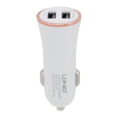 АЗУ с 2 USB 3,4А + кабель Lightning 8-pin LDNIO DL-AC 28 белый