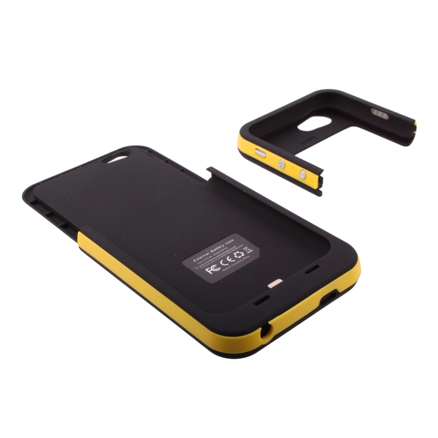 Чехол-АКБ iPhone 6 3800 mAh черно-желтый