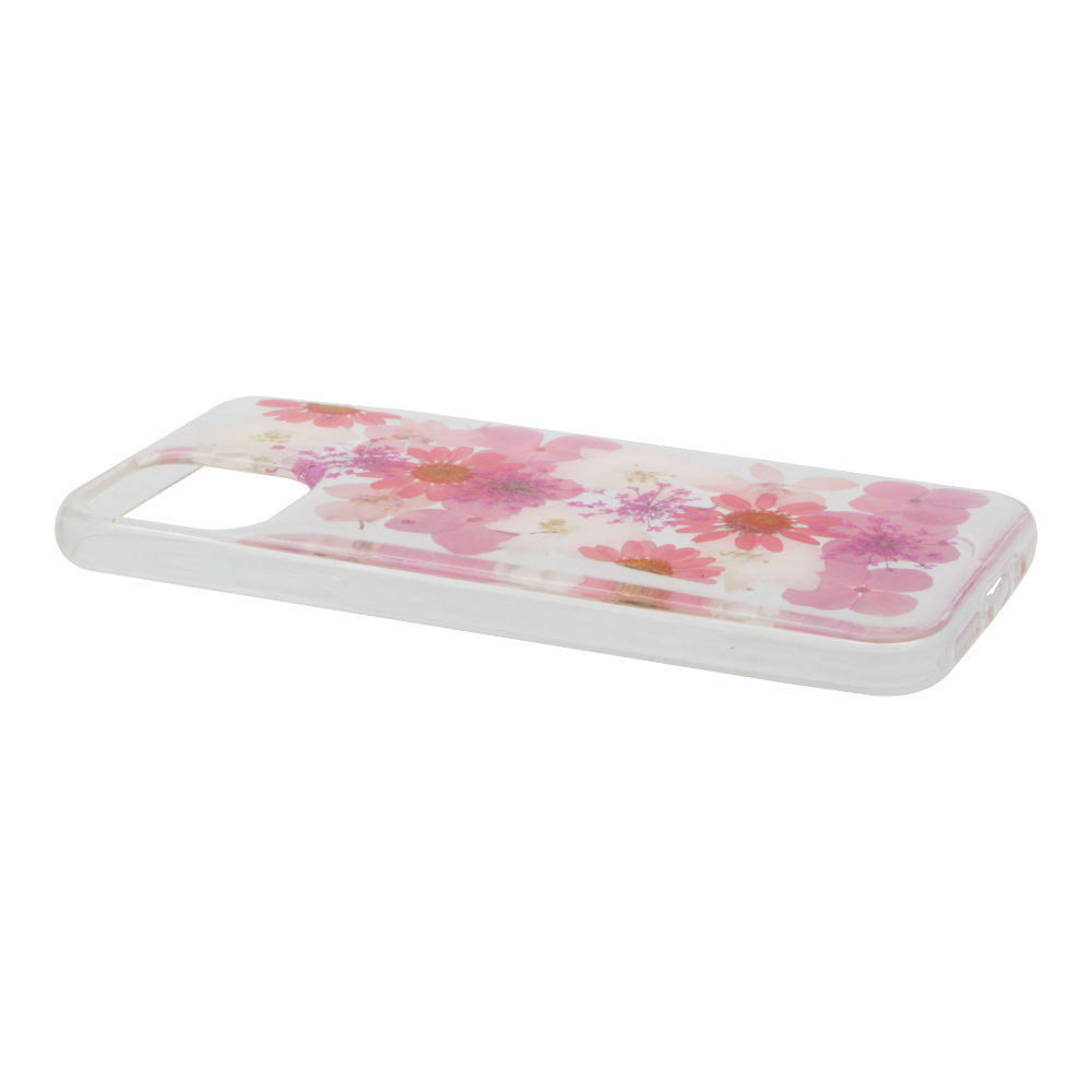 Накладка iPhone 11 Pro силиконовая прозрачная рисунки Настоящие Цветы в ассортименте