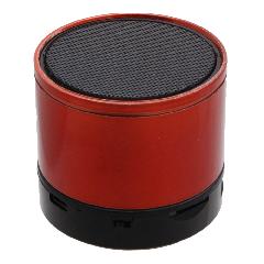 Стереоколонка Bluetooth S10 Micro SD металлическая, красная