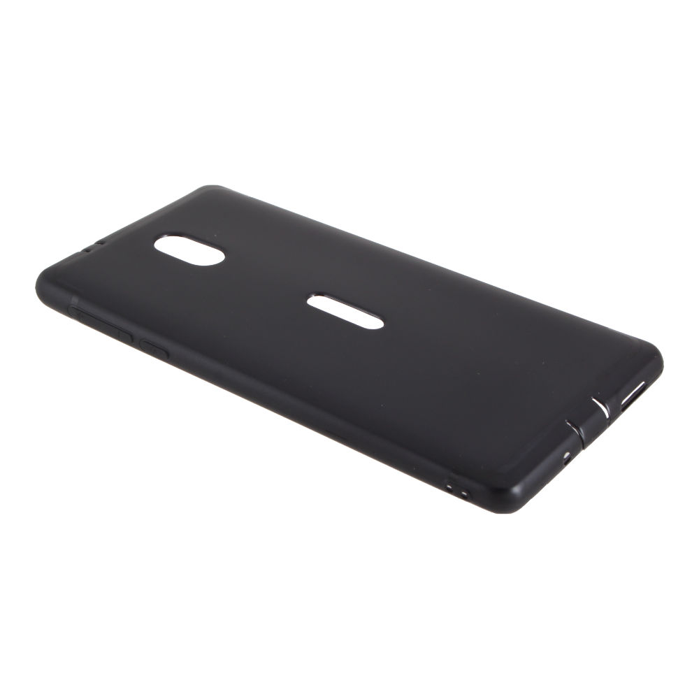 Накладка Nokia 3 резиновая матовая ультратонкая черная