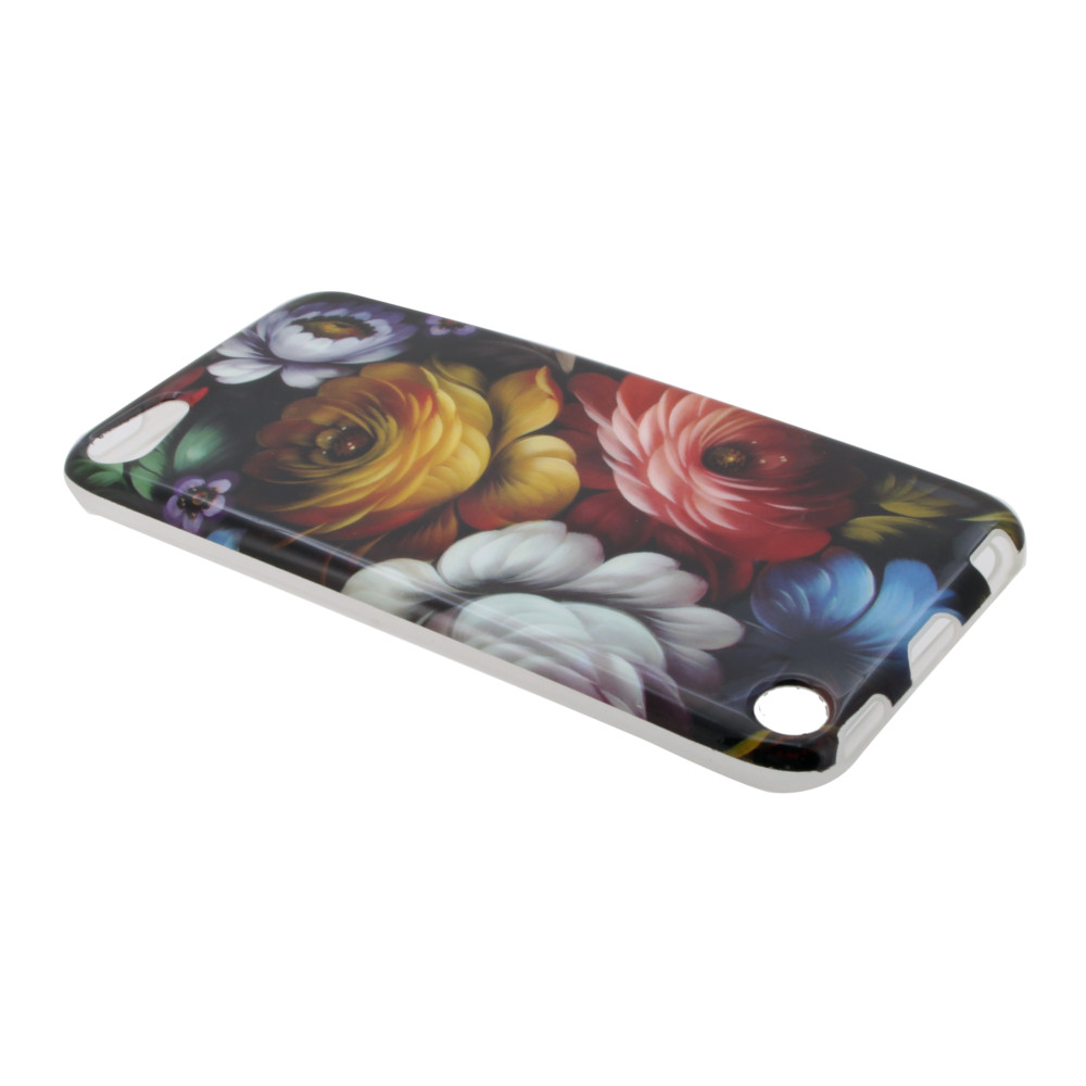 Накладка iPod Touch 5 силиконовая рисунки Цветы акварель