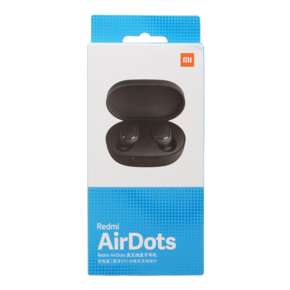 Наушники TWS Bluetooth Redmi AirDots с микрофоном черные ОРИГИНАЛ