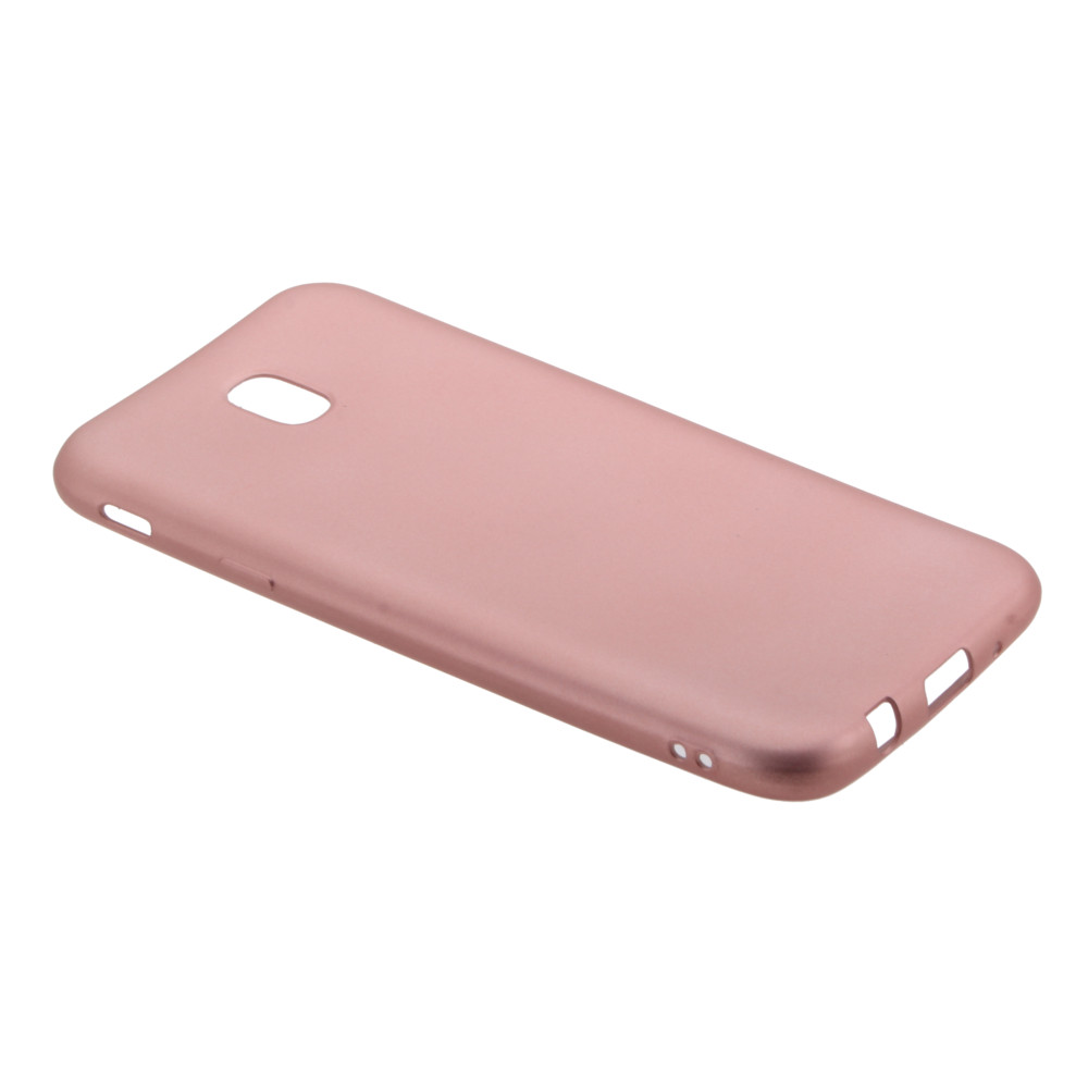 Накладка Samsung J3 2017/J330F силиконовая под тонкую кожу розовое золото