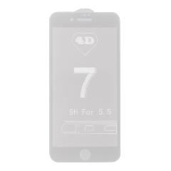 Закаленное стекло iPhone 7/8 Plus 4D белое в тех.пакете