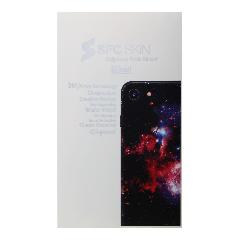Наклейка iPhone X на корпус SFC SKIN Космос красно-синий
