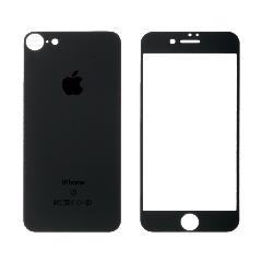 Закаленное стекло iPhone 7/8 двуст матовое черное