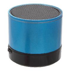Стереоколонка Bluetooth S10 Micro SD металлическая, синяя