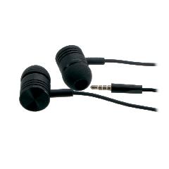 Наушники Remax RM-201 невакуумные с микрофоном черные