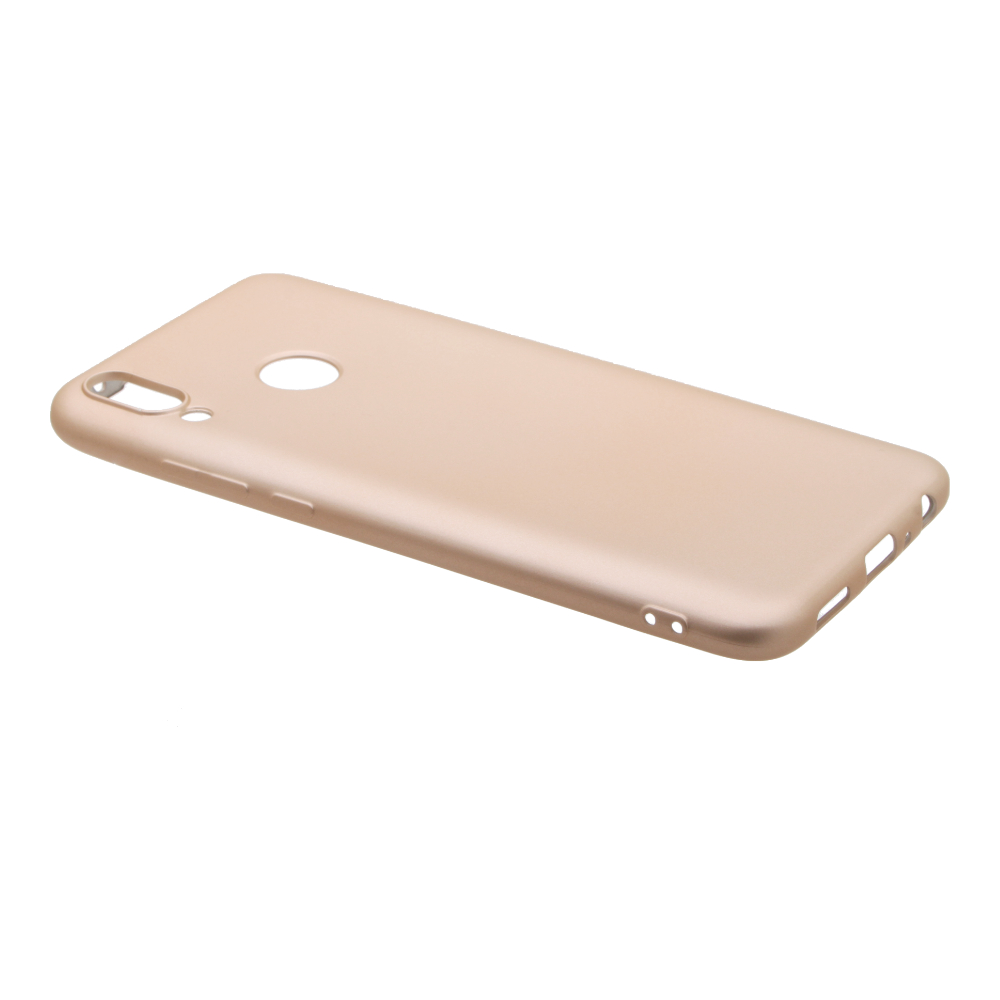 Накладка Huawei Y9 2019 силиконовая под тонкую кожу золотая
