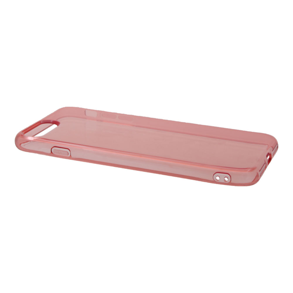 Накладка iPhone 7/8 Plus Silicone Case силиконовая прозрачная розовая 