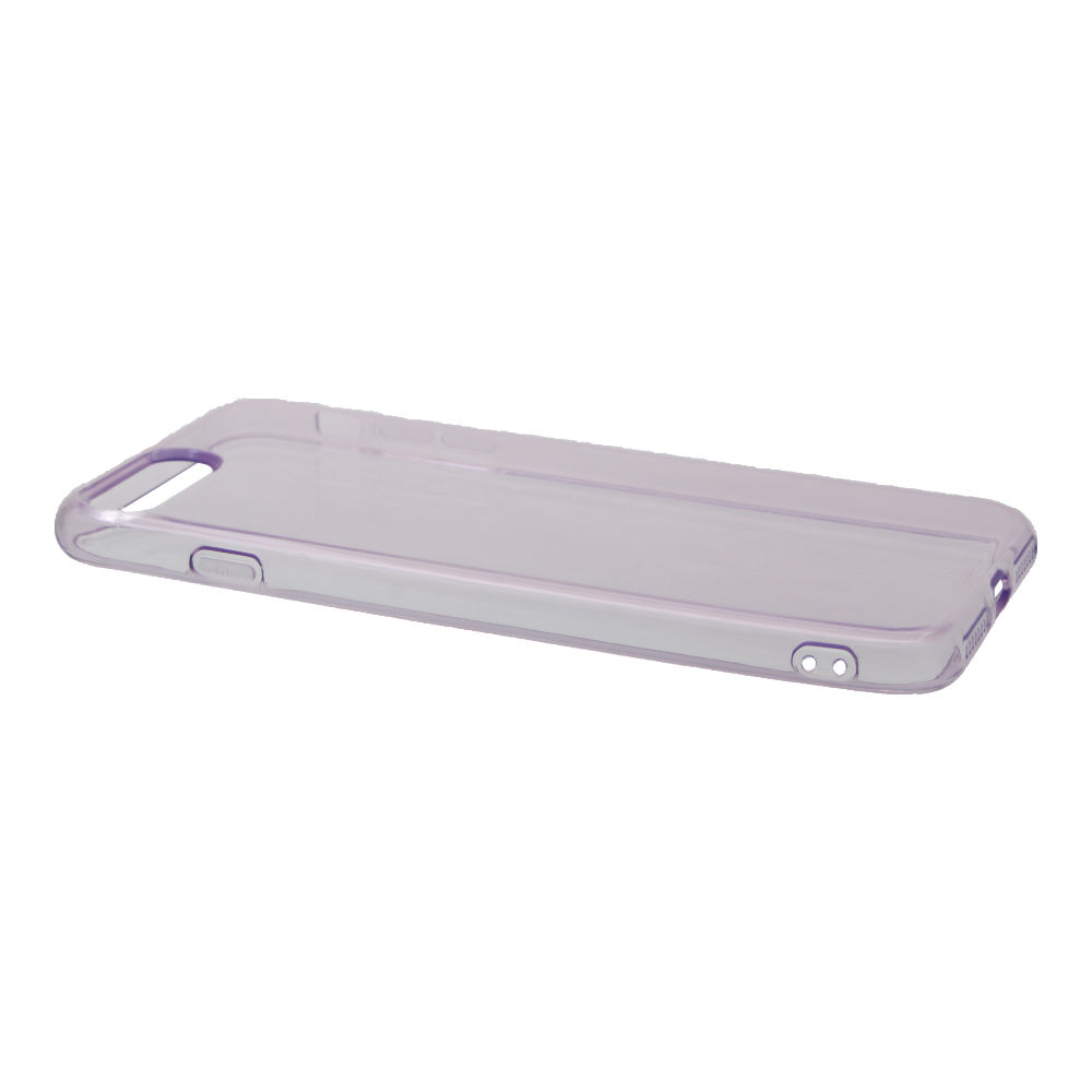 Накладка iPhone 7/8 Plus Silicone Case силиконовая прозрачная сиреневая