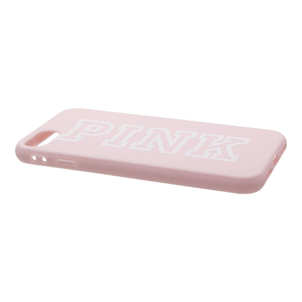 Накладка iPhone 7/8 резиновая рисунки матовая противоударная Pink розовая 