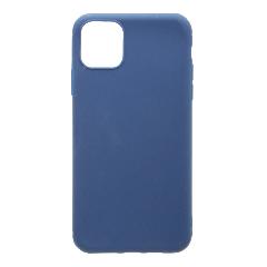 Накладка iPhone 11 Pro Max резиновая матовая однотонная синяя