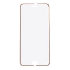 Закаленное стекло iPhone 7/8 с алюминиевой рамкой золото