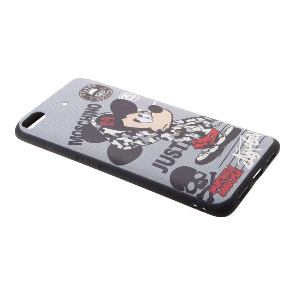 Накладка Xiaomi Mi 5s резиновая рисунки Mickey Mouse серая