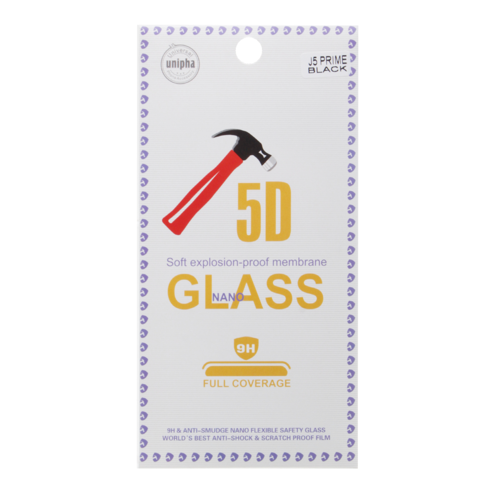 Закаленное стекло Samsung J5 Prime/G570F 2D черное 9H Premium Glass