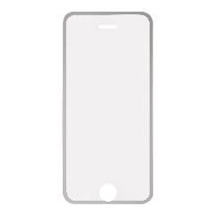 Закаленное стекло iPhone 5/5S/5C/SE с алюминиевой рамкой серебро