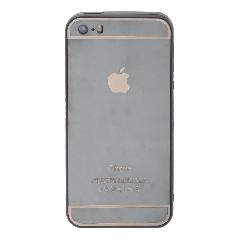 Накладка iPhone 5/5G/5S силиконовая зеркальная черная