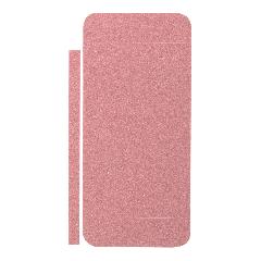 Наклейка iPhone 5/5G/5S на корпус блестки розовая