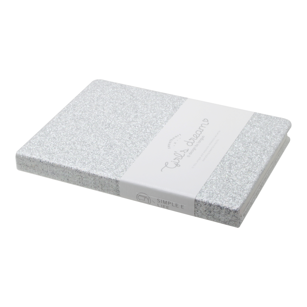 Блокнот LG-80229 Girl's dream блестящая серебро 128x185 мм