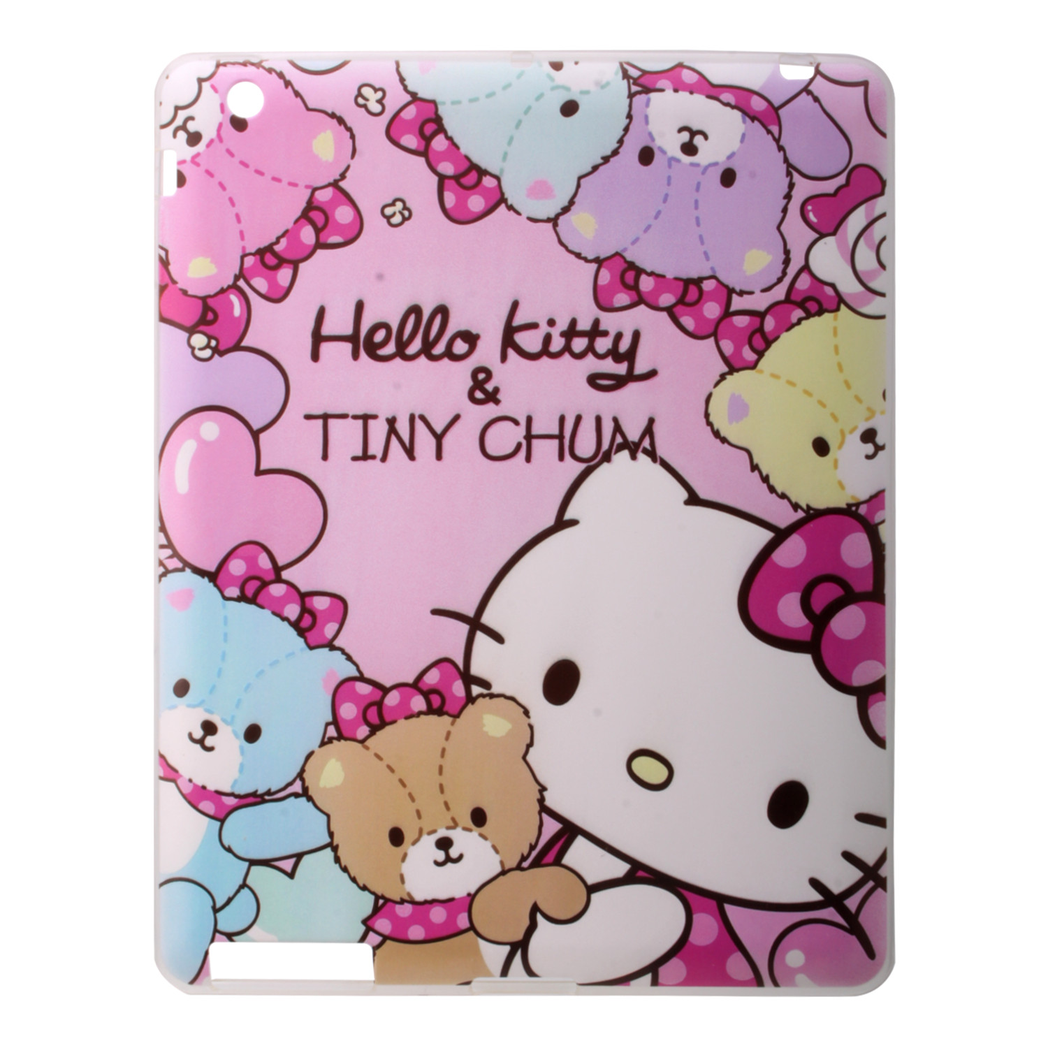 Накладка iPad 2/3/4 силиконовая Flu Ang Hello Kitty